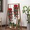 2PCS 3.3Ft Artificial Hanging Rose Vines – Red Flower Garland for Home, Garden, Wedding, Indoor & Outdoor Decor, Valentine’s Day Gift